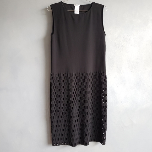 Wolford Dresses & Skirts - WOLFORD BLACK TANK DRESS LAZER-CUT SIZE XS, S